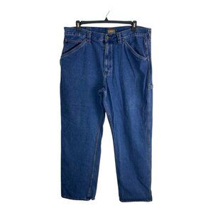 Schmidt Mens Jeans Size 40x32 (31)  100% Cotton Carpenter Blue Denim Work Pants